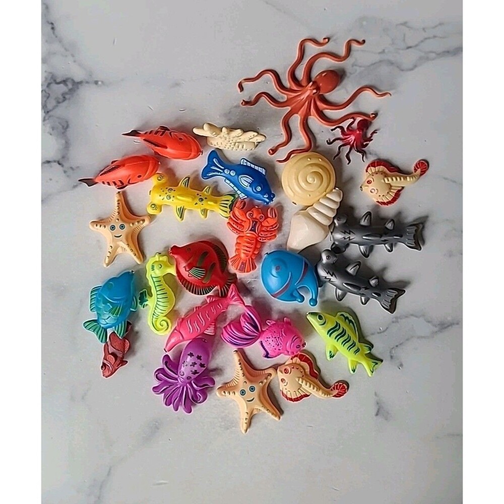 Plastic Ocean Animal Themed Toys, USED